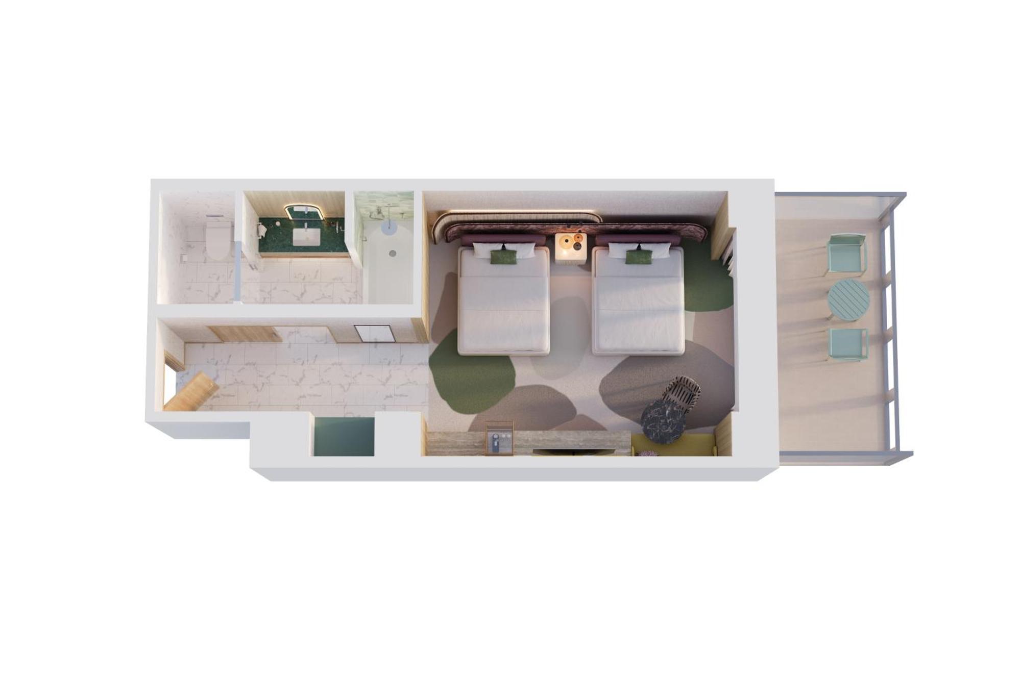 فندق Pier Sixty-Six فورت لودرديل المظهر الخارجي الصورة Floorplan of a typical room